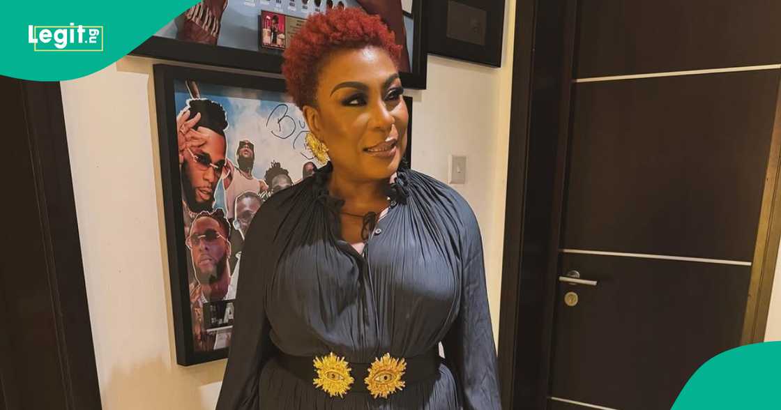 Burna Boy's mother. Burna Boy's mother.