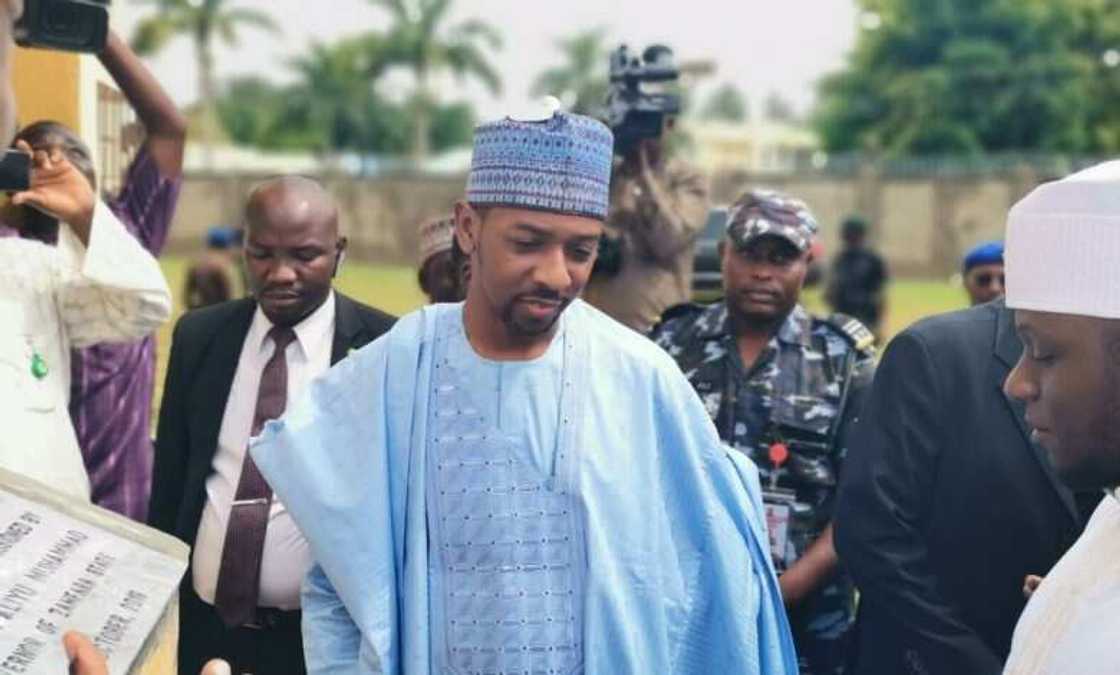 Aliyu Gusau commissioning a project in Zamfara Aliyu Gusau commissioning a project in Zamfara