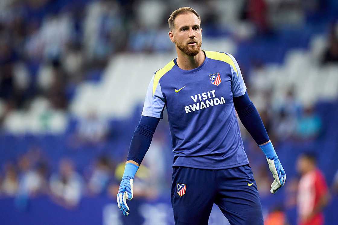 Jan Oblak at RCDE Stadium Jan Oblak at RCDE Stadium