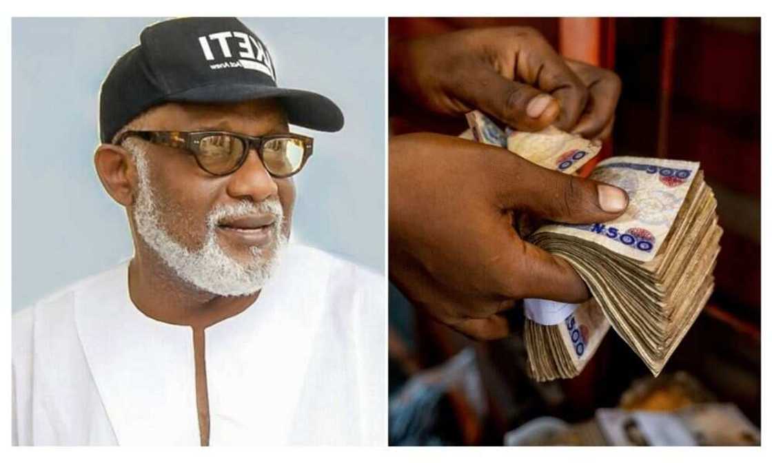 Akeredolu, Rotimi, Old naira notes