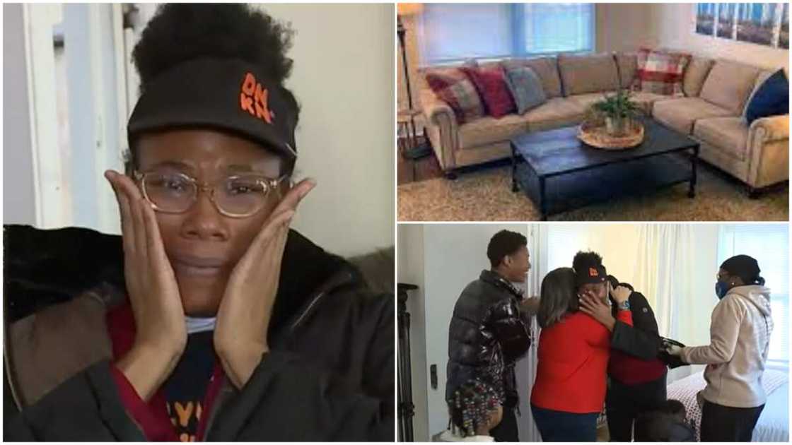 Mum of 3 Breaks Down in Tears as Customer Surprises Her With Fully-Furnished House in Video Mum of 3 Breaks Down in Tears as Customer Surprises Her With Fully-Furnished House in Video