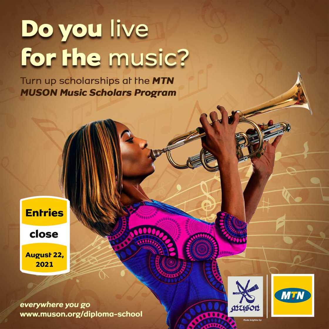 Applications For The Fifteenth Edition of the MTN X MUSON Scholarship Have Begun Applications For The Fifteenth Edition of the MTN X MUSON Scholarship Have Begun
