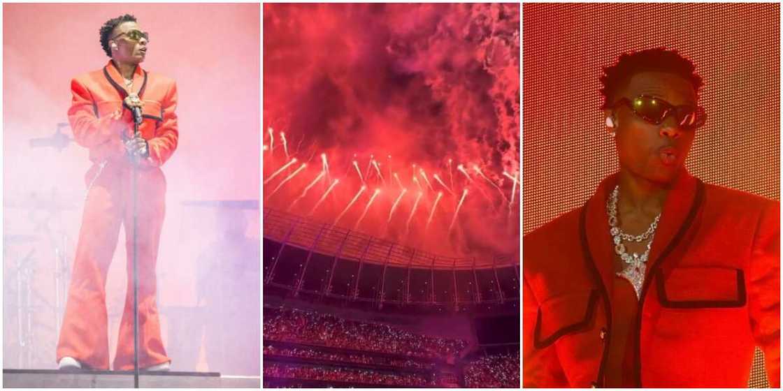 Wizkid at Tottenham Hotspur Stadium, Crowd from Wizkid's Tottenham Hotspur Stadium show Wizkid at Tottenham Hotspur Stadium, Crowd from Wizkid's Tottenham Hotspur Stadium show