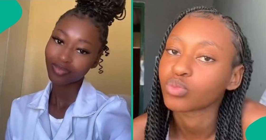 Lady laughs hysterically after seeing man her friend has been crushing on. Lady laughs hysterically after seeing man her friend has been crushing on.