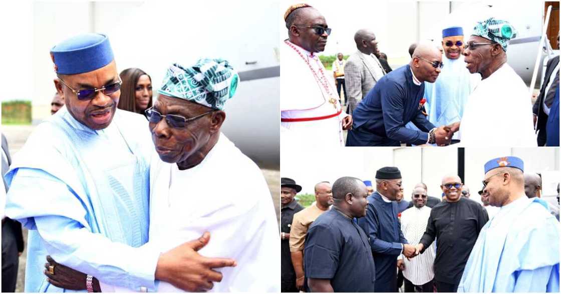 Peter Obi, Udom Emmanuel, Olusegun Obasanjo