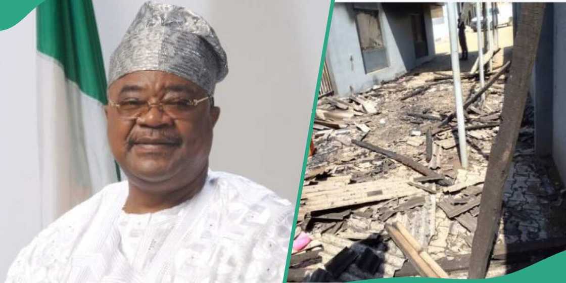 Oyo state, Alao Akala's estate razed Oyo state, Alao Akala's estate razed