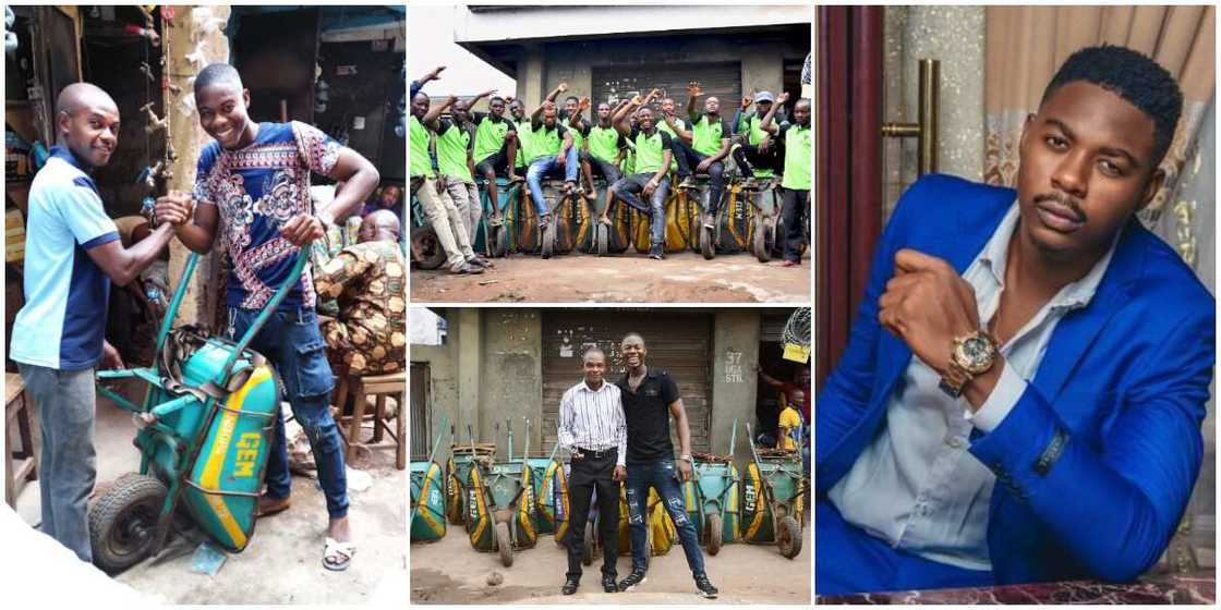 From Houseboy to Millionaire: Nigerian Man Narrates how he Made it from Wheelbarrow Business From Houseboy to Millionaire: Nigerian Man Narrates how he Made it from Wheelbarrow Business