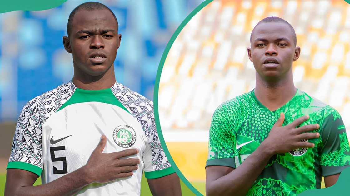 Benjamin Tanimu in Marrakech, Morocco (L). Benjamin Tanimu posing for a picture in a Super Eagles' Jersey (R). Benjamin Tanimu in Marrakech, Morocco (L). Benjamin Tanimu posing for a picture in a Super Eagles' Jersey (R).