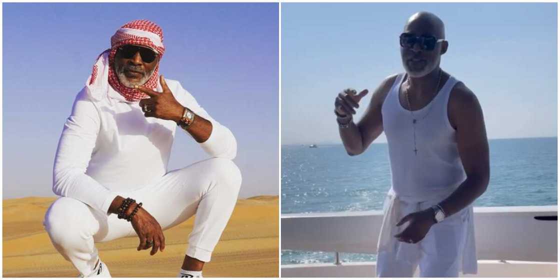 Nollywood star Richard Mofe-Damijo shares dance video of himself as he holidays in Dubai