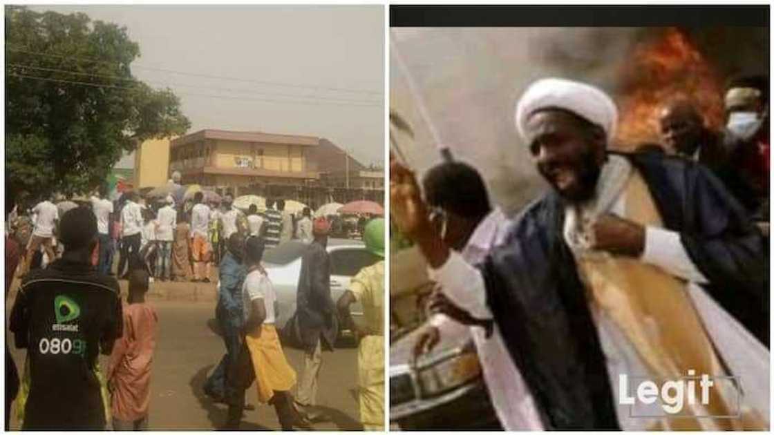 Zagayen ranar Qudus: 'Yan shi'a sun musanta kona ofishin 'yan sanda a Zaria Zagayen ranar Qudus: 'Yan shi'a sun musanta kona ofishin 'yan sanda a Zaria