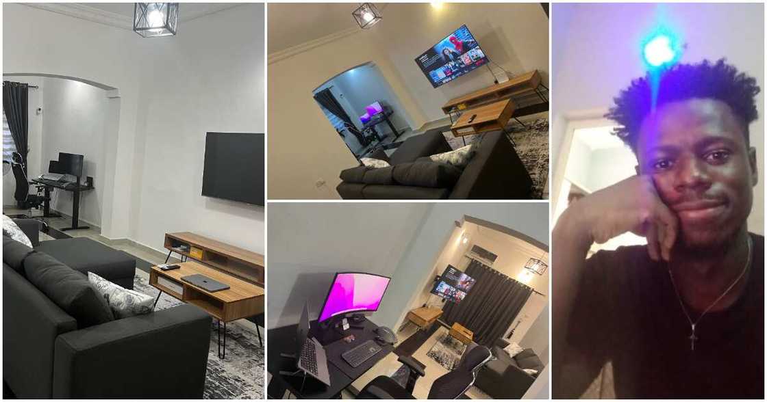 David Herbert, a year in tech, fresh graduate flaunts his apartment David Herbert, a year in tech, fresh graduate flaunts his apartment