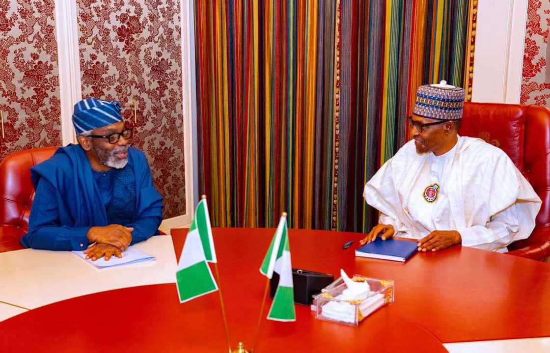 Shugaba Buhari da kakakin majalisar wakilai. Shugaba Buhari da kakakin majalisar wakilai.