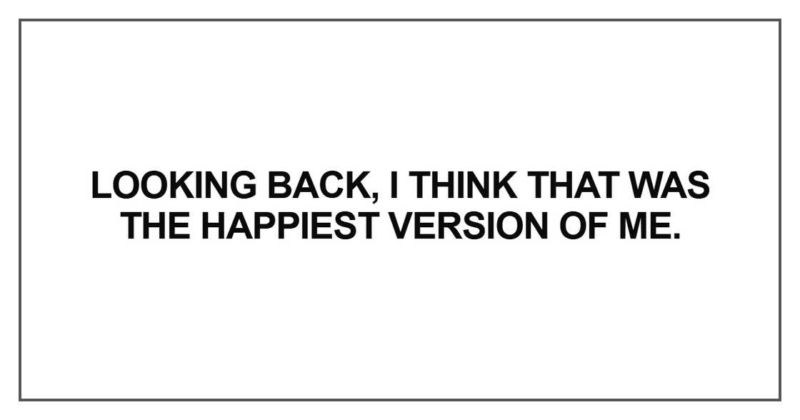 Looking back, I think that Looking back, I think that