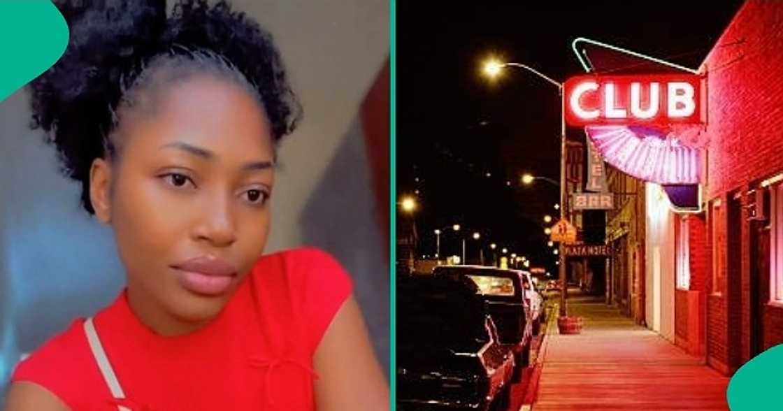 Lady who got unexpected breakup message from her boyfriend hits the club at night.