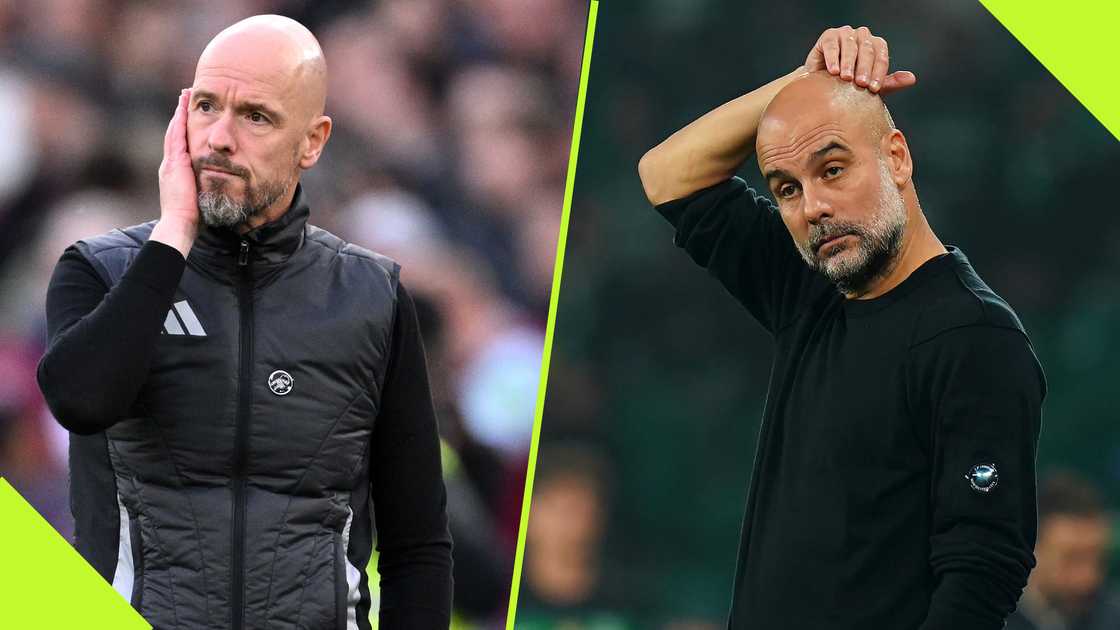 Manchester City manager Pep Guardiola has been compared to sacked Man United boss Erik ten Hag following the Premier League champions' fourth straight loss.