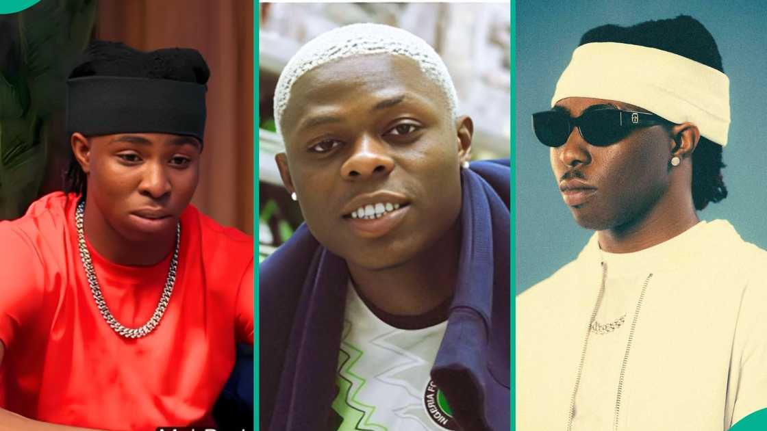 Fola got emotional as he revealed how late singer Mohbad helped him and bought him his first iPhone. Fola got emotional as he revealed how late singer Mohbad helped him and bought him his first iPhone.