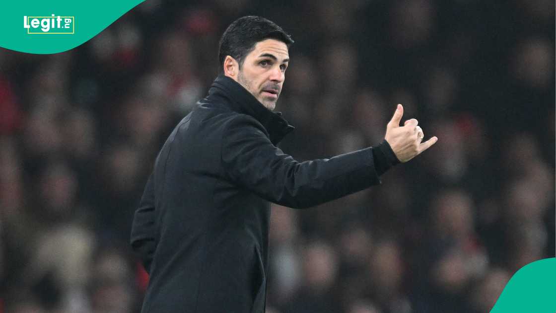 Mikel Arteta, Arsenal, Tottenham Hotspur, Emirates Stadium, London, England, Premier League. Mikel Arteta, Arsenal, Tottenham Hotspur, Emirates Stadium, London, England, Premier League.