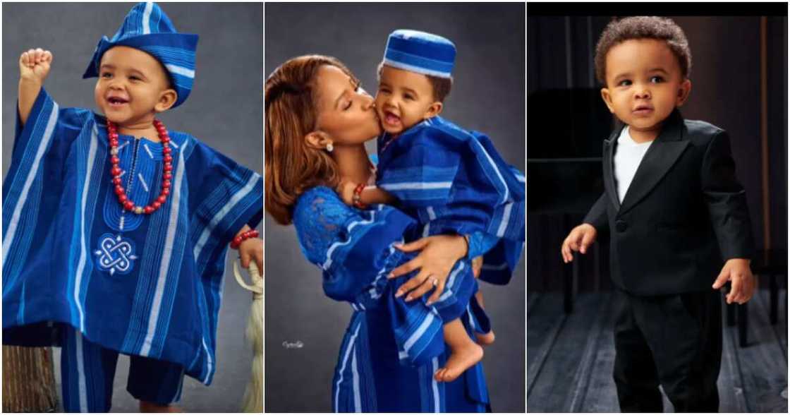 Banky and Adesua's son Banky and Adesua's son