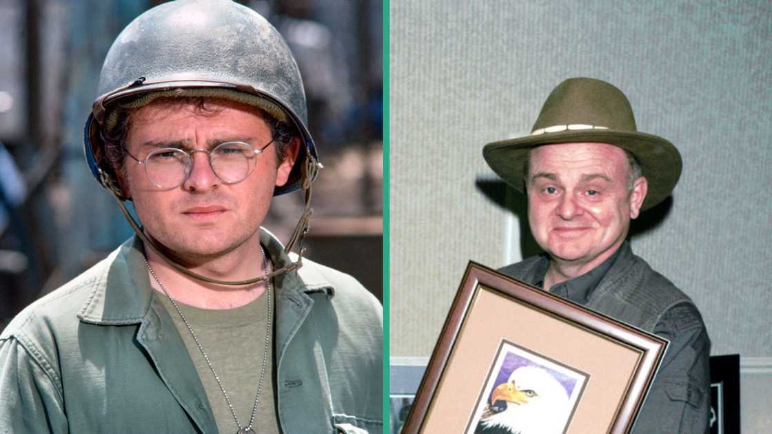 Gary Burghoff in 1977. Gary Burghoff in 2001. Gary Burghoff in 1977. Gary Burghoff in 2001.