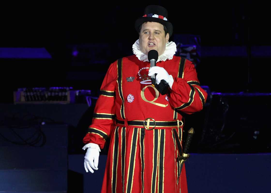 Peter Kay on stage during the Diamond Jubilee concert at Buckingham Palace in London, England Peter Kay on stage during the Diamond Jubilee concert at Buckingham Palace in London, England
