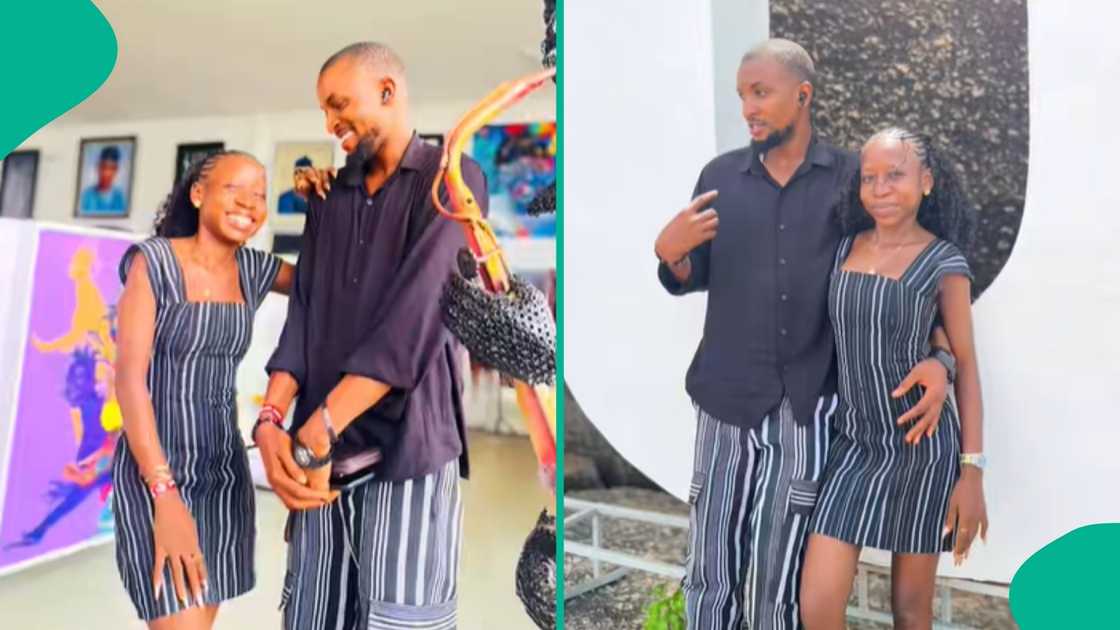 A Nigerian man proposed to his lovely girlfriend on Olumo Rock in Abeokuta, Ogun State after 10 years of being together