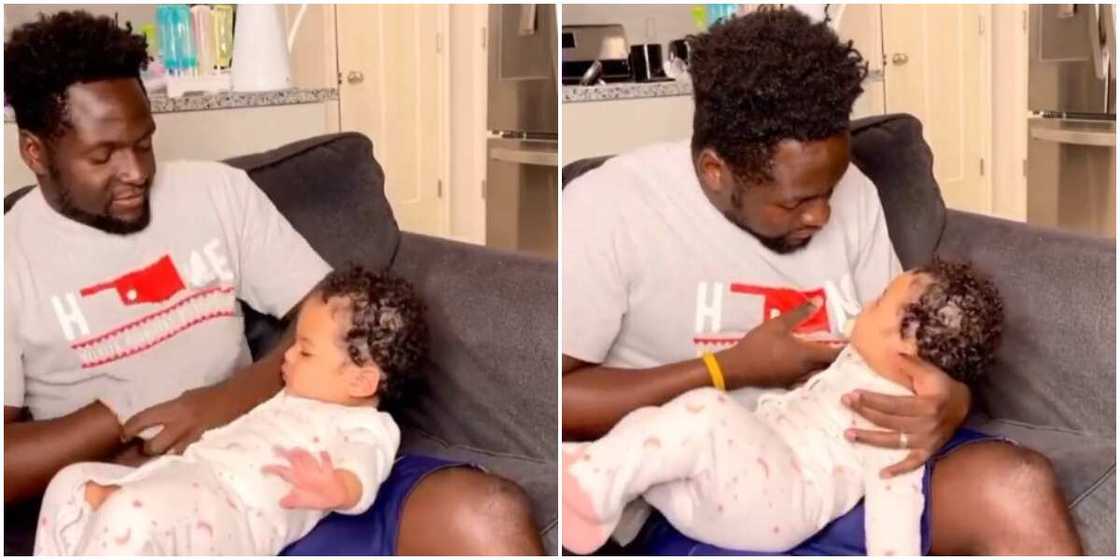 Reactions as man 'breastfeeds' baby by boring hole in his shirt, video goes viral Reactions as man 'breastfeeds' baby by boring hole in his shirt, video goes viral