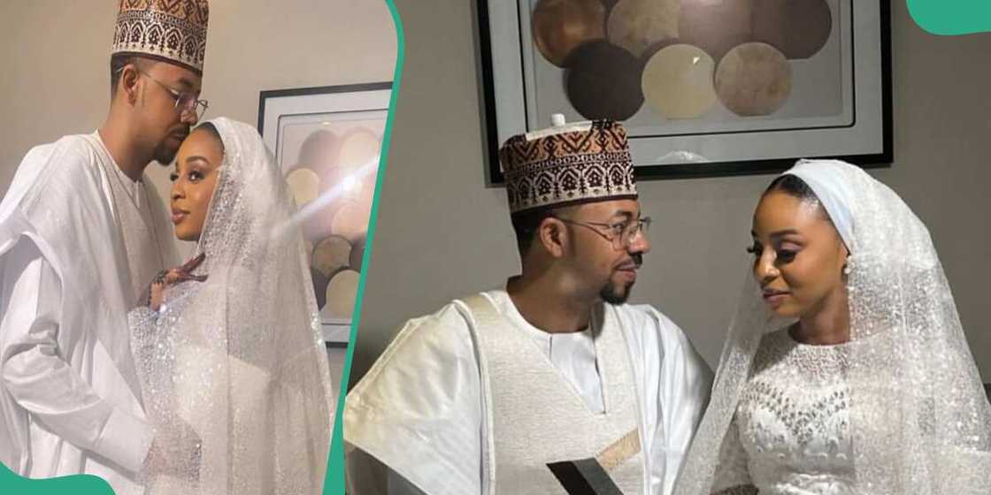 Mustapha Abacha da amaryarsa Safa Tijjani Mustapha Abacha da amaryarsa Safa Tijjani