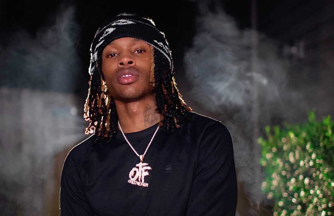 King Von poses standing