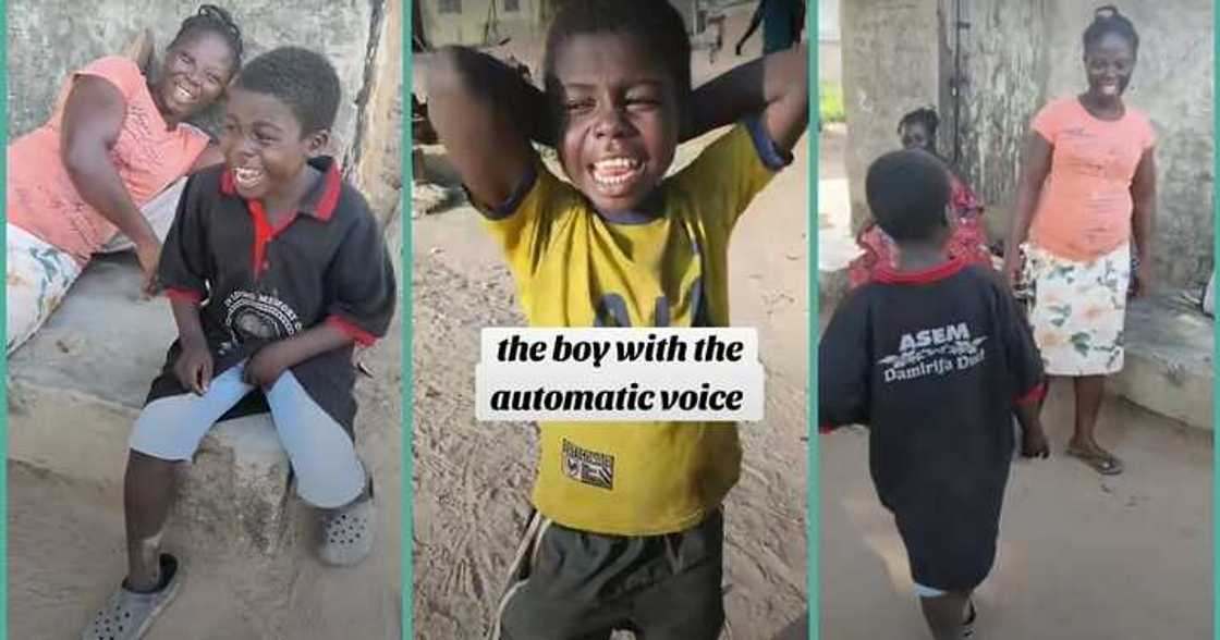 Little boy with unique voice trends Little boy with unique voice trends