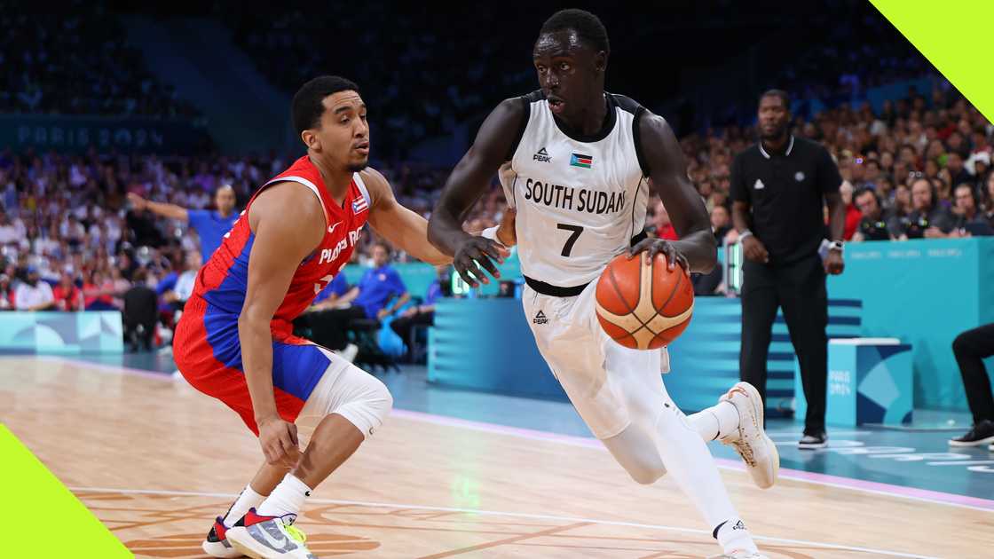 South Sudan have registered their first-ever win at the Olympic Games after beating Puerto Rico despite an anthem mix-up