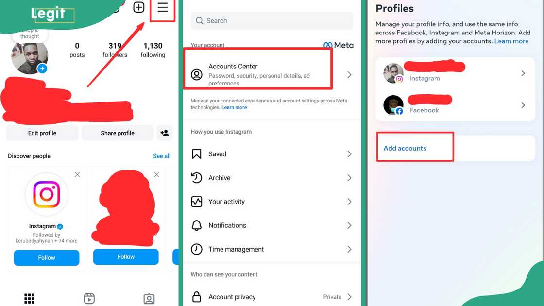 Steps to link your Instagram to Facebook Steps to link your Instagram to Facebook