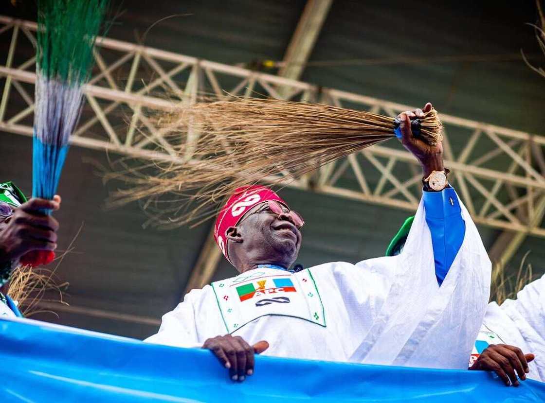 Tinubu campaigns in LAGOS