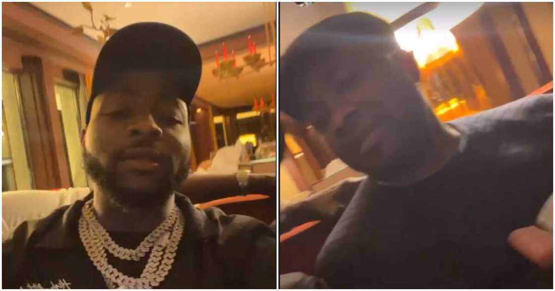 Davido and Oba Elegushi Davido and Oba Elegushi