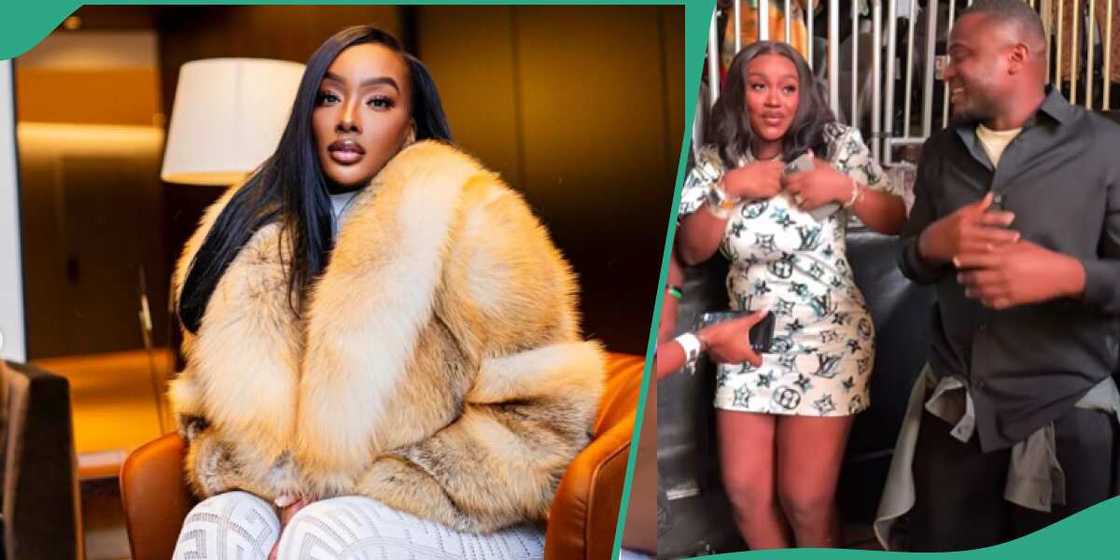 Davido: Anita Brown reacts to video of Chioma dancing.