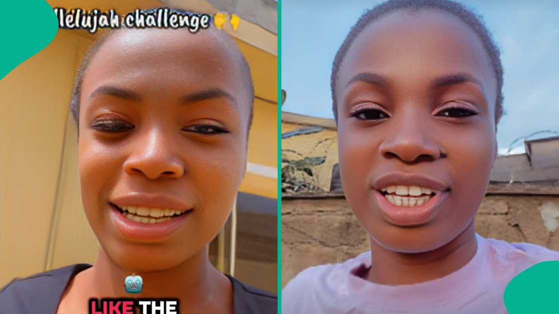 Nigerian lady reacts to watching hallelujah challenge