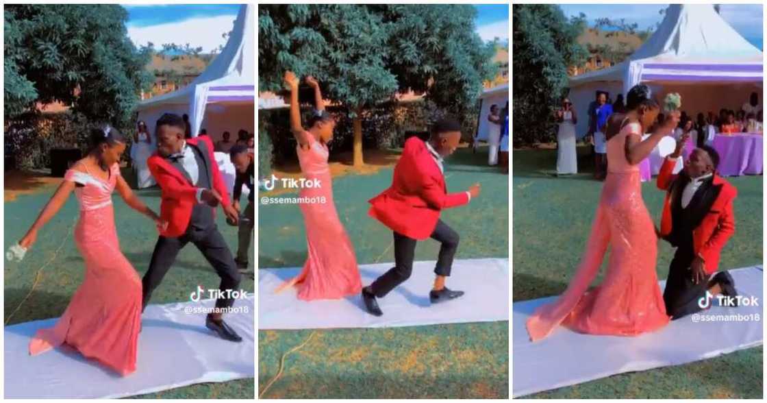 Man and lady, crazy dance Man and lady, crazy dance