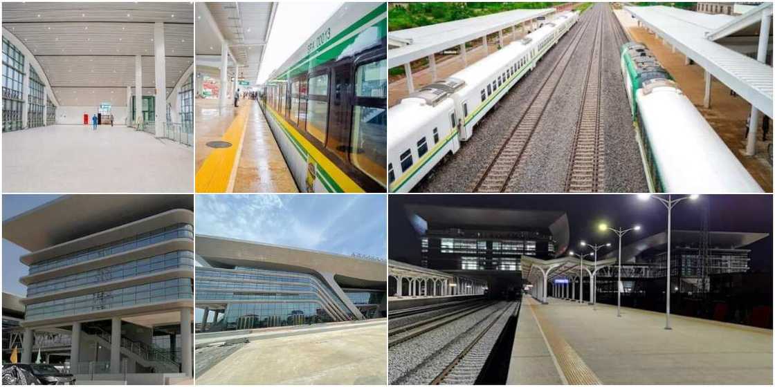 Adorable photos of N616 billion Lagos-Ibadan rail project Buhari commissioned wow many as they hail president