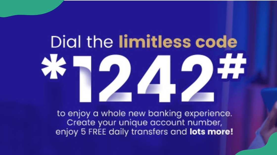 The official Parallex Bank USSD code *1242#.