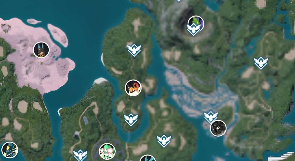 A screenshot of Palworld map showing Elizabee's location A screenshot of Palworld map showing Elizabee's location