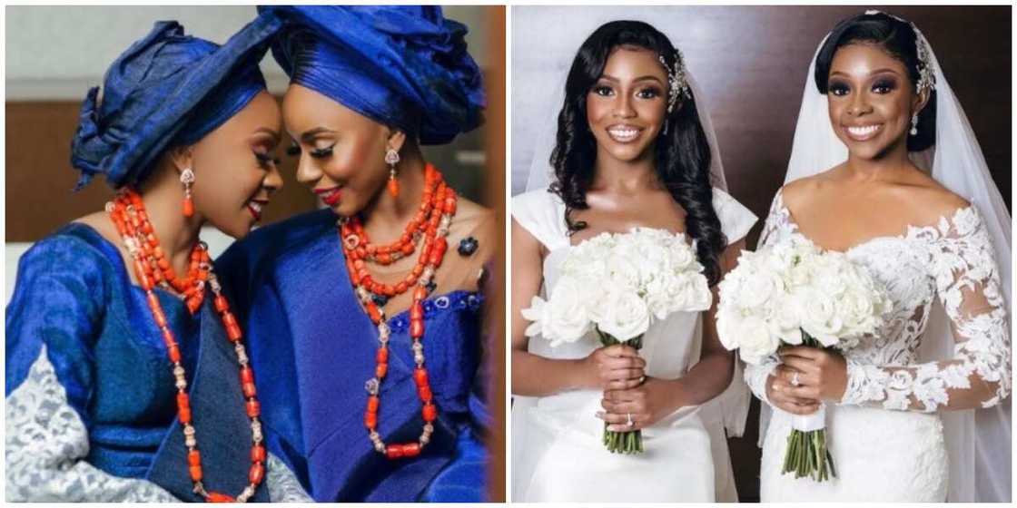 Photos of the brides. Photos of the brides.