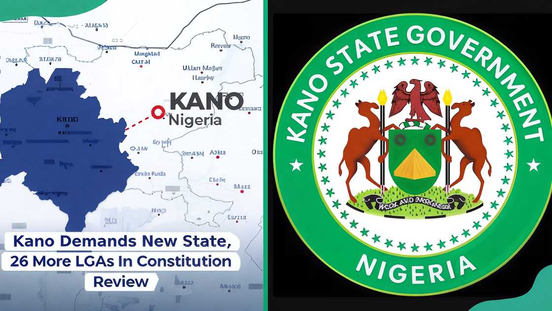 Kano map and the local government logo