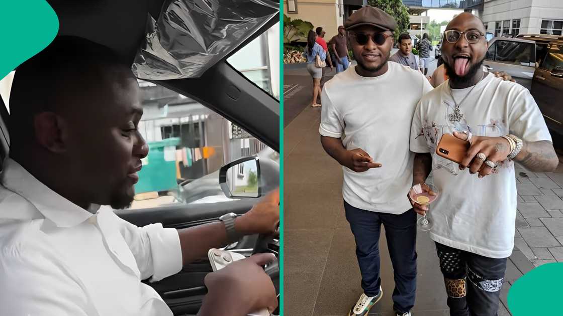 Ubi Franklin takes his new car for a spin.