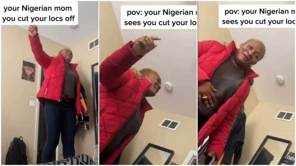 Mother sings praises to God as son cuts locks Mother sings praises to God as son cuts locks