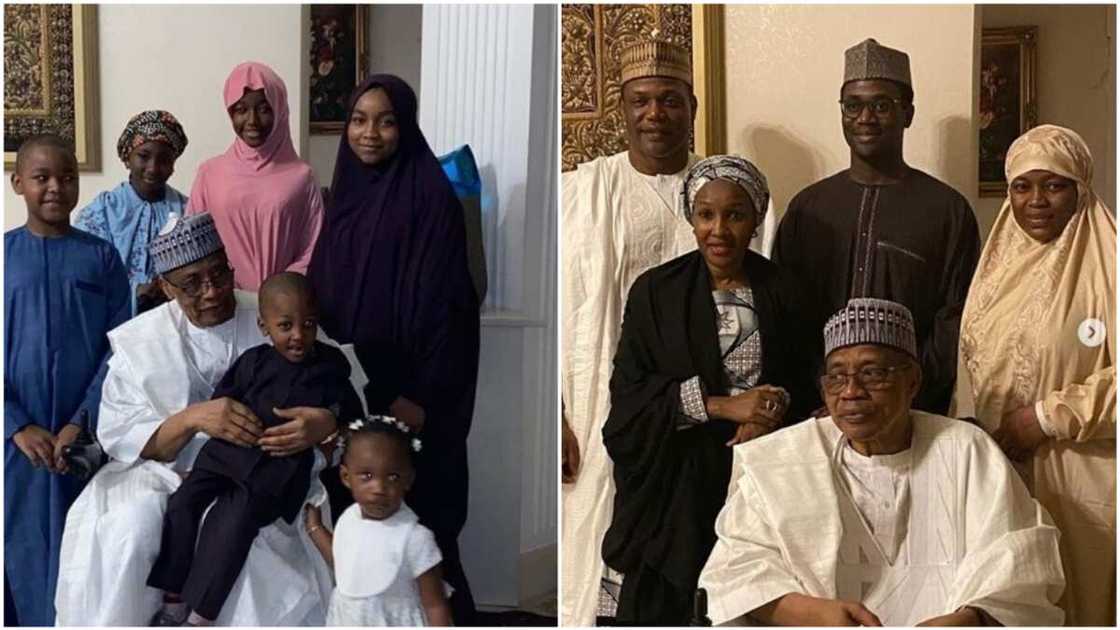 Karamar Sallah: Ibrahim Babangida da ‘Ya ‘ya da Jikoki su na bikin idi Karamar Sallah: Ibrahim Babangida da ‘Ya ‘ya da Jikoki su na bikin idi