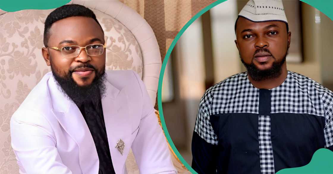 Kolawole Ajeyemi poses in different places Kolawole Ajeyemi poses in different places