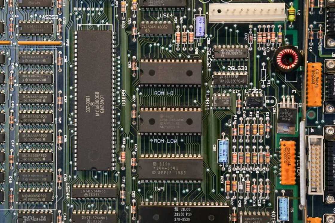 Part of an early model central processing unit is seen on display at the Computer History Museum in Mountain View, California Part of an early model central processing unit is seen on display at the Computer History Museum in Mountain View, California