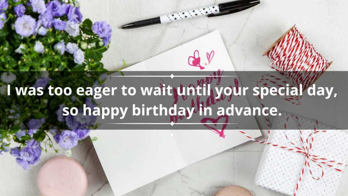 Advance birthday wishes for crush Advance birthday wishes for crush