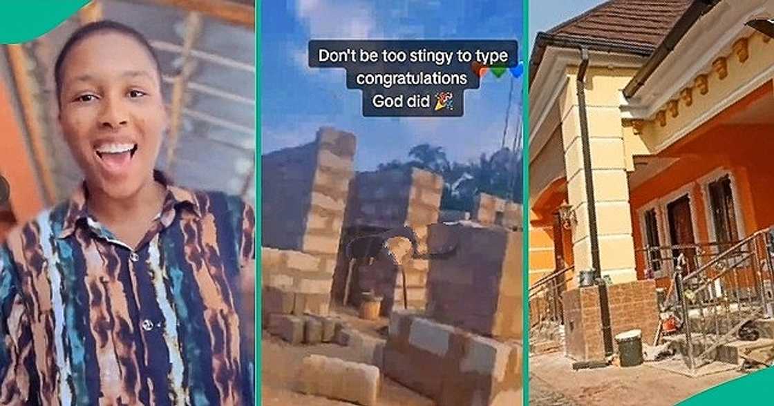 Nigerian lady shows off her man's new house