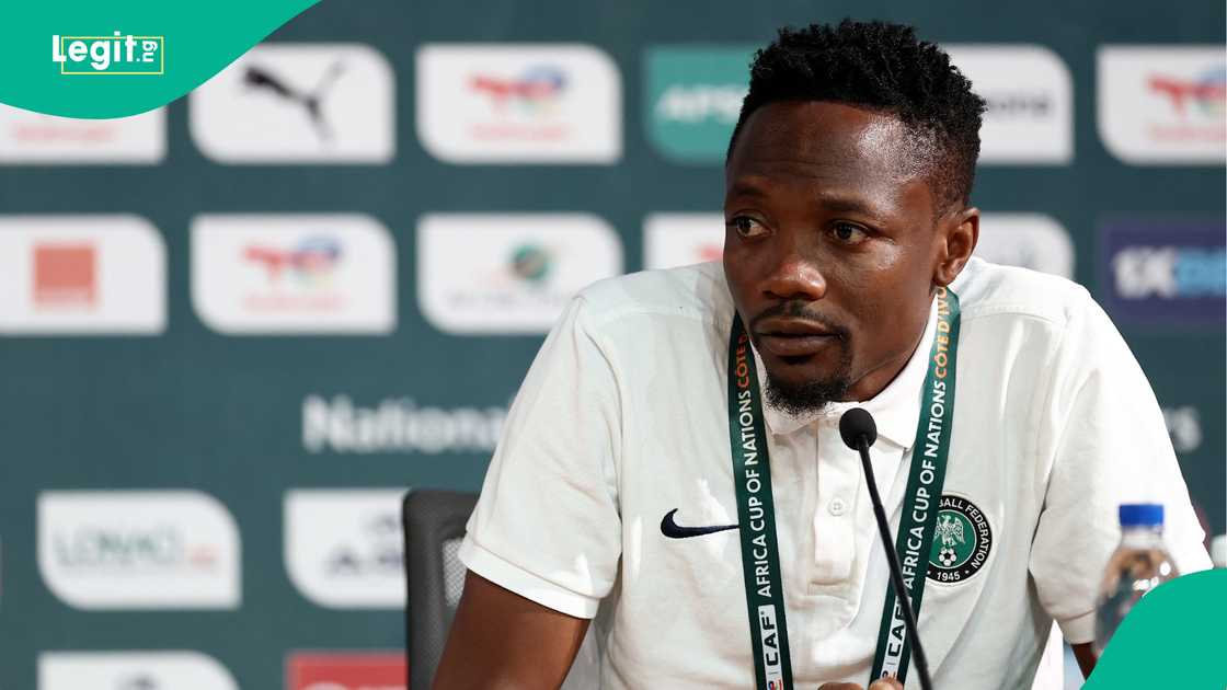 Ahmed Musa, Super Eagles, Nigeria, palais de la Culture Abidjan, Ivory Coast, AFCON 2023 final. Ahmed Musa, Super Eagles, Nigeria, palais de la Culture Abidjan, Ivory Coast, AFCON 2023 final.