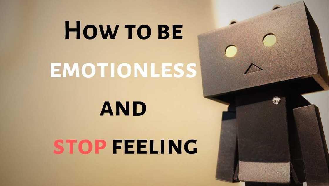 How to be emotionless